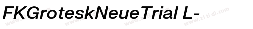 FKGroteskNeueTrial L字体转换